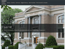 Tablet Screenshot of aldrichpubliclibrary.org